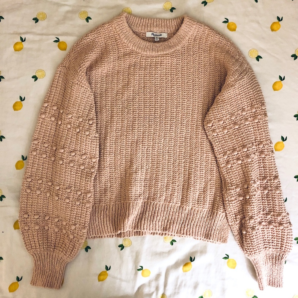 Madewell Bobble Sweater Avalon Pink XS